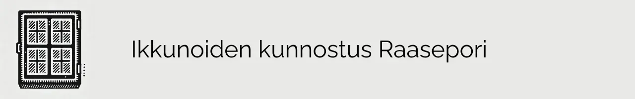 Ikkunoiden kunnostus Raasepori